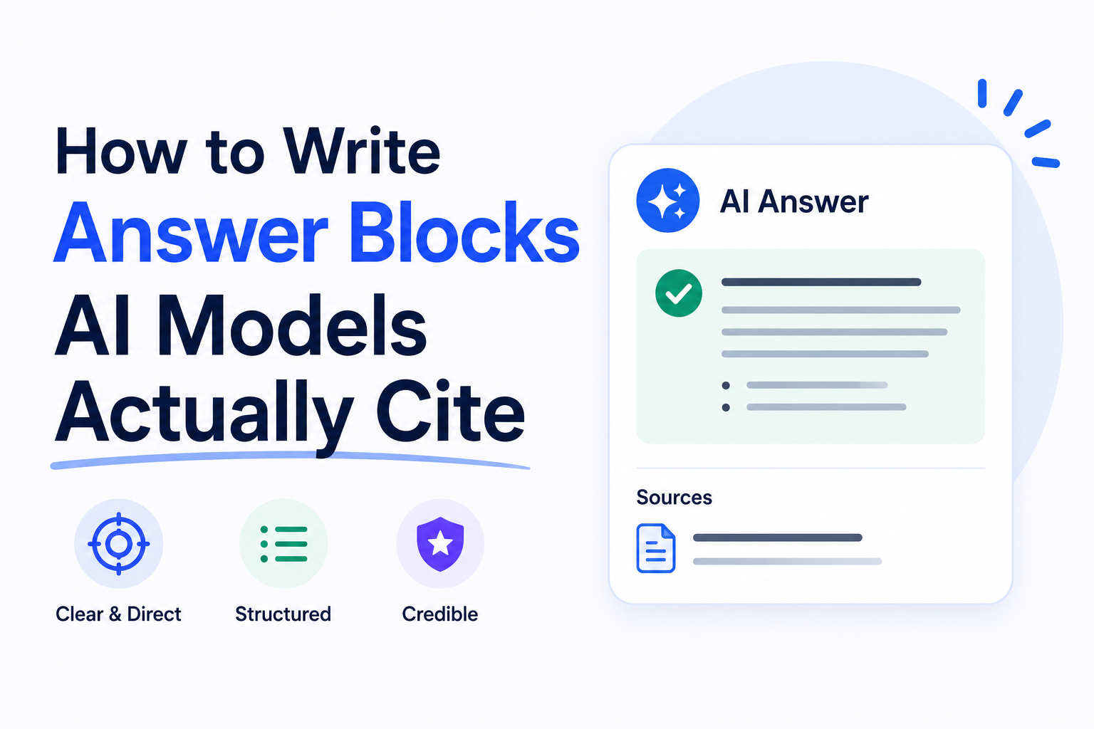 How to Write Answer Blocks AI Models Actually Cite